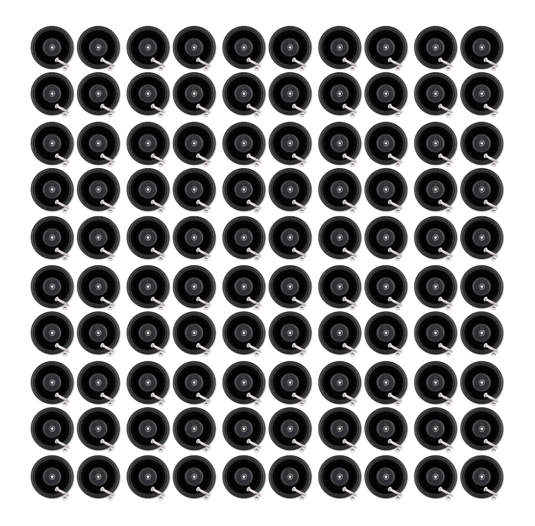 5" x 1-1/4" Publix BULK 100PC Shopping Cart Replacement Wheels | WN2054ED