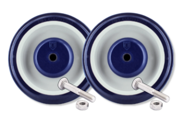 OEM P&H 5" Shopping Cart Wheel Set, 2-Pack | PP-5X125-516-2W
