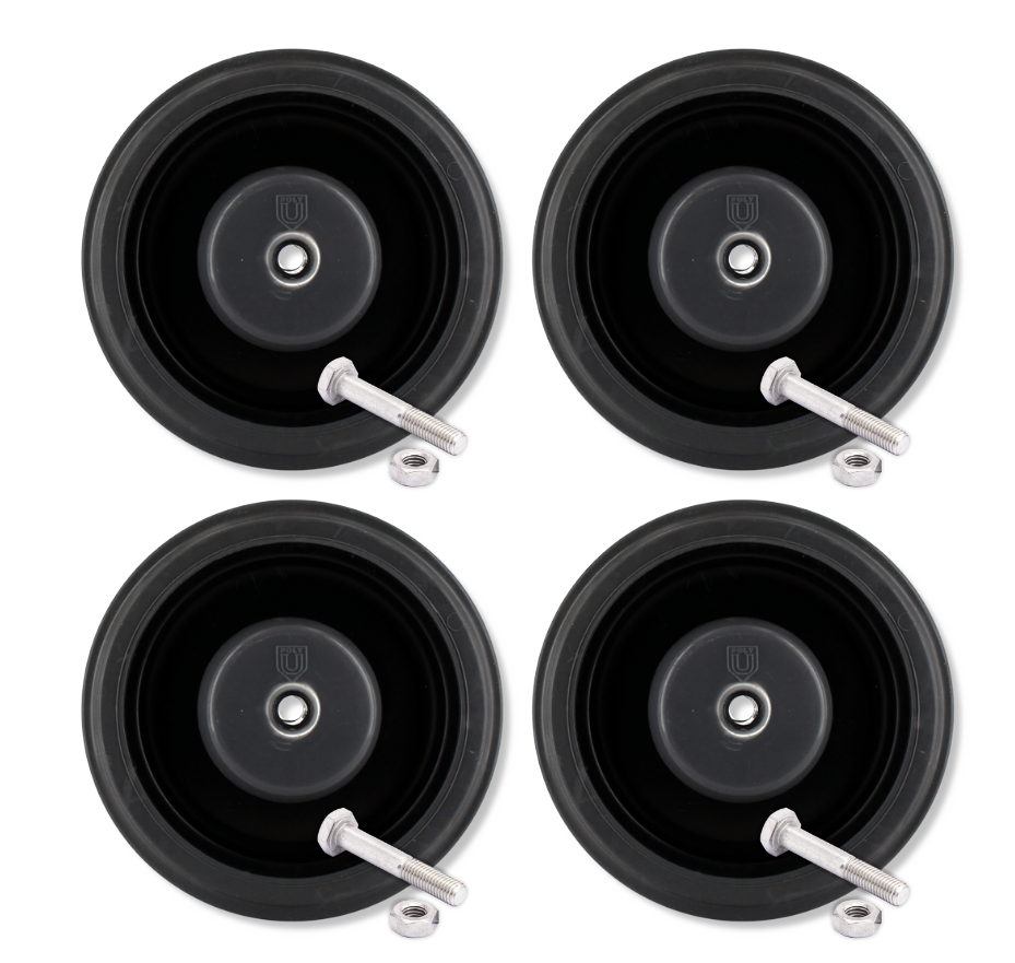 5" x 1-1/4" Publix 4 PC Shopping Cart Replacement Wheels | WN2054ED
