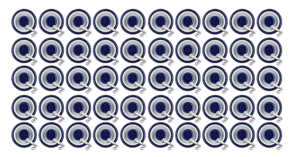OEM P&H 5" Shopping Cart Wheel Set, 50-Pack | PP-5X125-516-50W