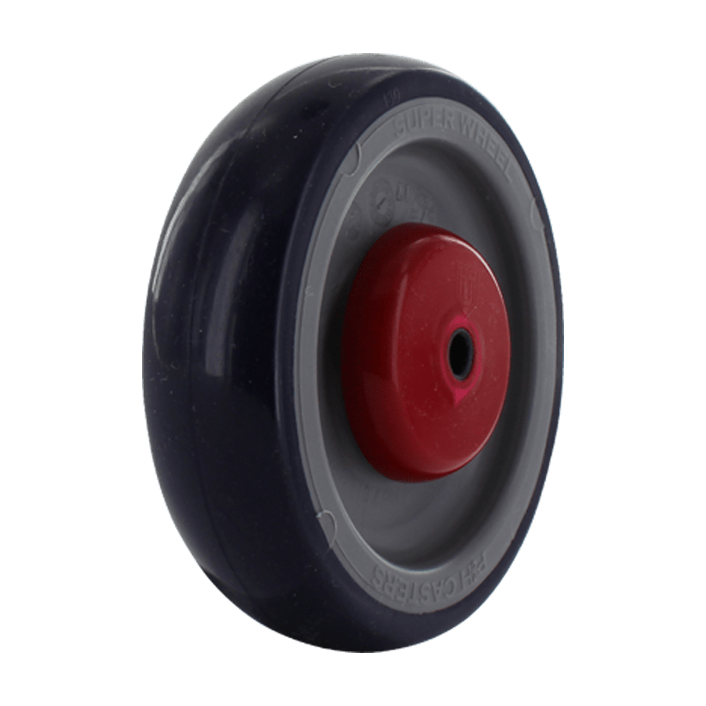 WI3054JFW | 5" Shopping Cart Wheel | 5/16" Friction Bearings | Flat Spot Resistant Super Wheel