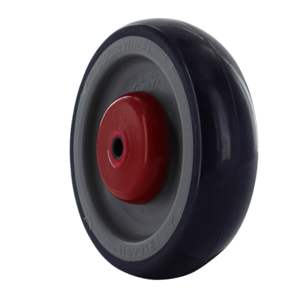 WI3054JFW | 5" Shopping Cart Wheel | 5/16" Friction Bearings | Flat Spot Resistant Super Wheel