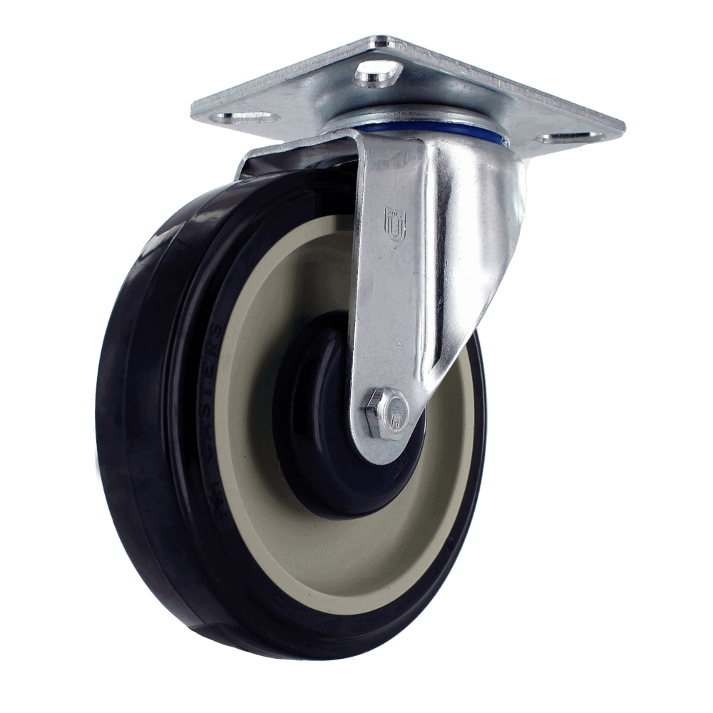 P&H Z20P254CLDE Light/Medium Duty Rigid Caster — 5" Polyurethane Wheel — Authorized Master Dealer caster