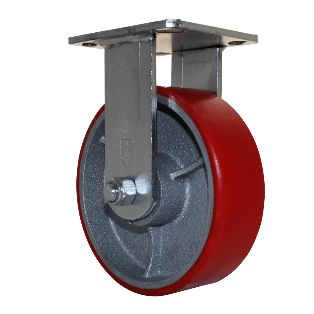 P&H Z40P382ZPUL Heavy Duty Swivel Caster — 8" Premium Polyurethane (Indoor) — Authorized Master Dealer caster