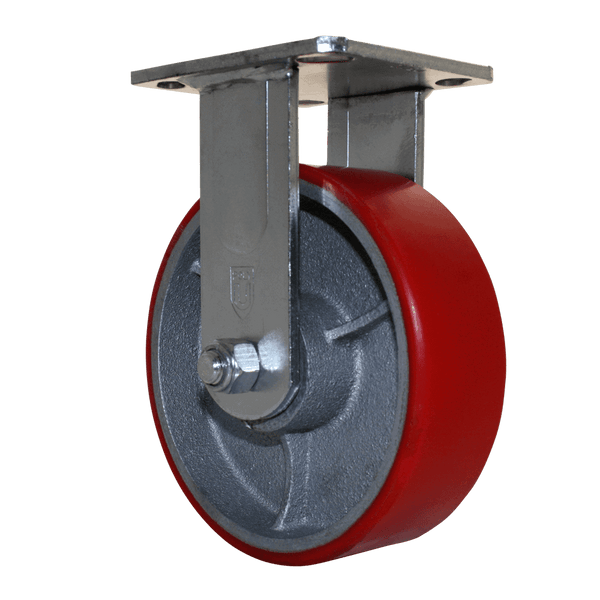 P&H Z40P382ZPUL Heavy Duty Swivel Caster — 8" Premium Polyurethane (Indoor) — Authorized Master Dealer caster