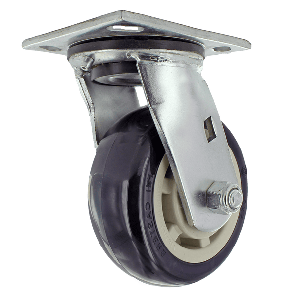 P&H Z40P352CLPL 5-inch medium/heavy duty swivel caster — front view