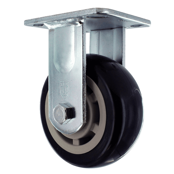P&H Z42P352CLPL 5-inch medium/heavy duty rigid caster — front view