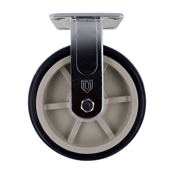 P&H Z42P382CLPL 8-inch heavy-duty rigid caster