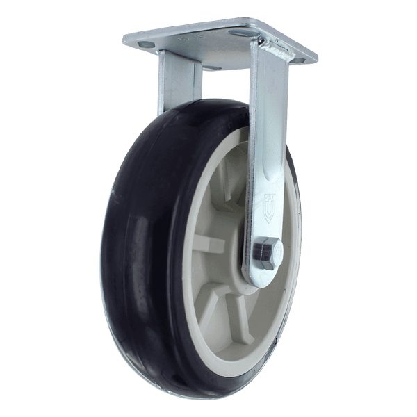 P&H Z42P382CLPL Heavy Duty Rigid Caster — 8" Polyurethane Wheel — Authorized Master Dealer caster